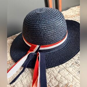 Vintage blue navy with red ribbon by favorite model collection